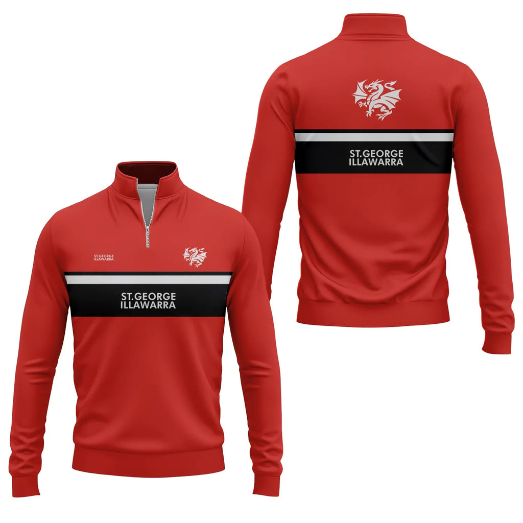 St George Illawarra Dragons Quarter-zip Pullover SC051