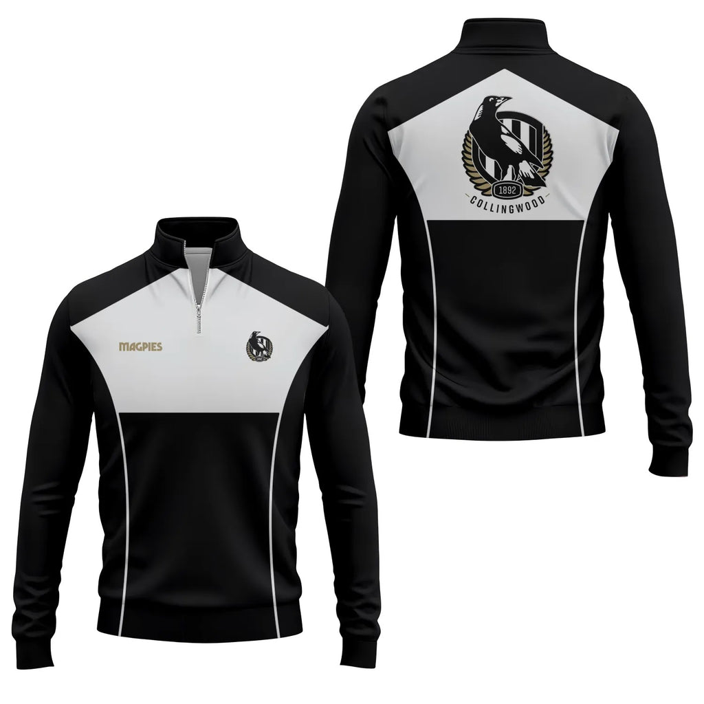 Collingwood Magpies Quarter-zip Pullover SC028