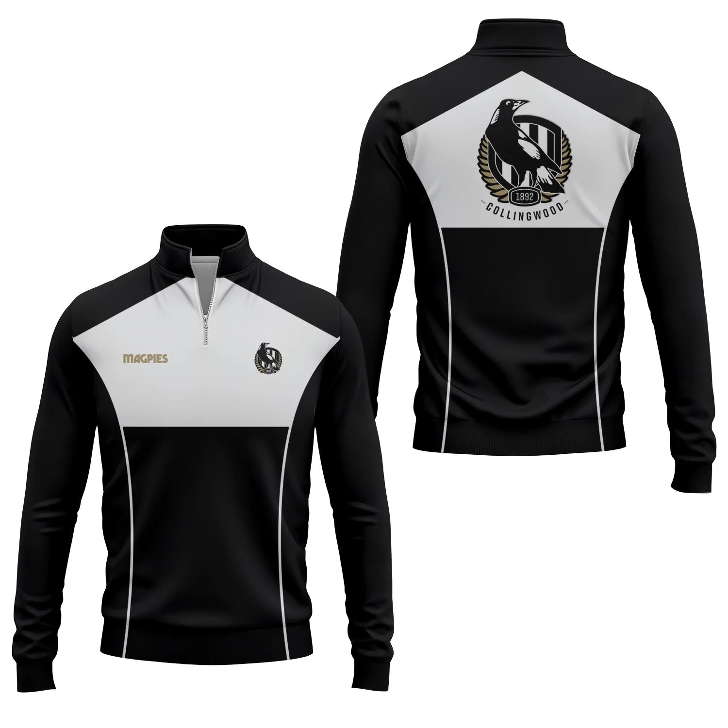 Collingwood Magpies Quarter-zip Pullover SC028