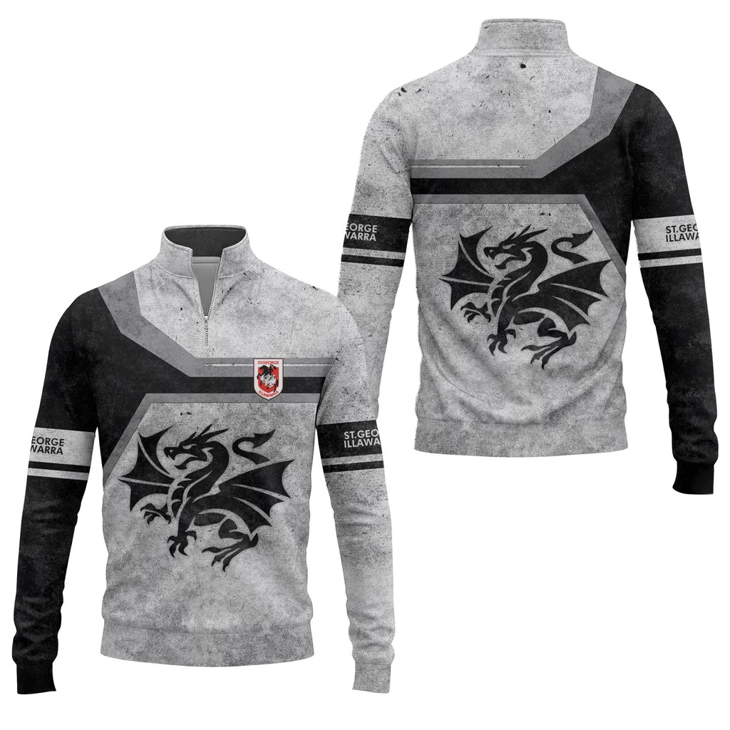 St George Illawarra Dragons Quarter-zip Pullover SC086