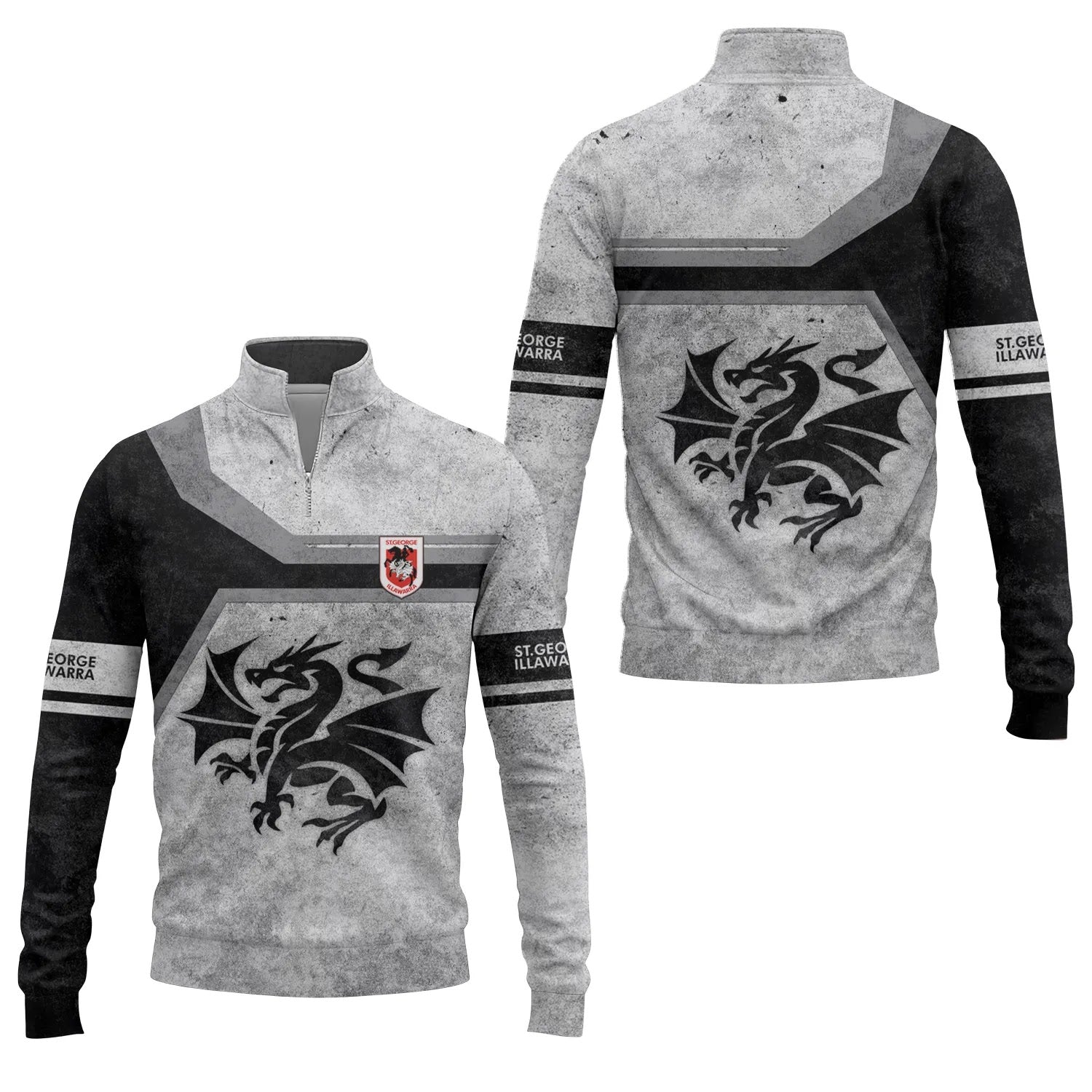St George Illawarra Dragons Quarter-zip Pullover SC086