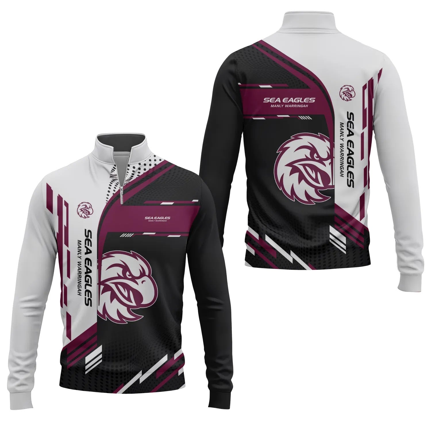 Manly Warringah Sea Eagles Quarter-zip Pullover SC036
