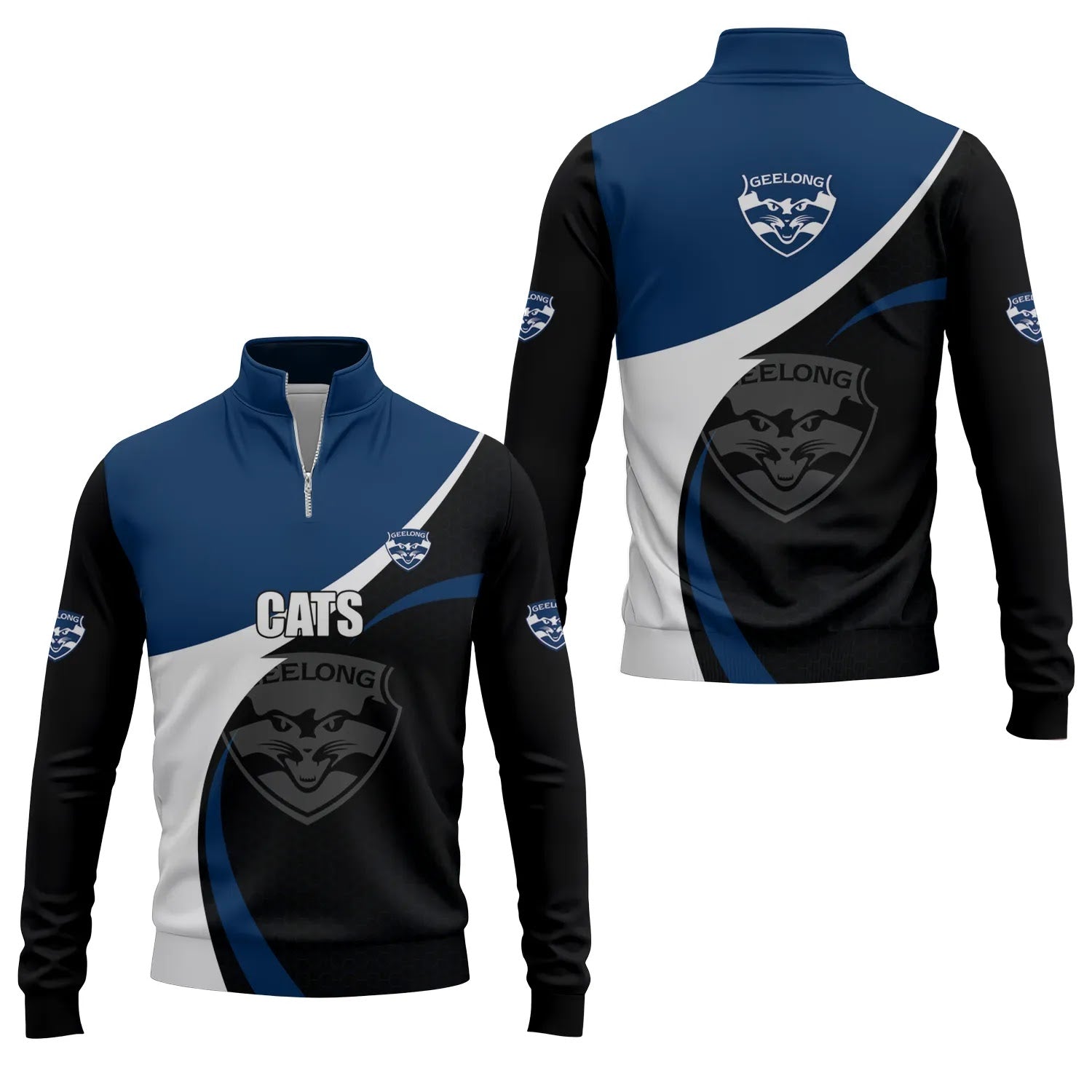 Geelong Cats Quarter-zip Pullover SC038