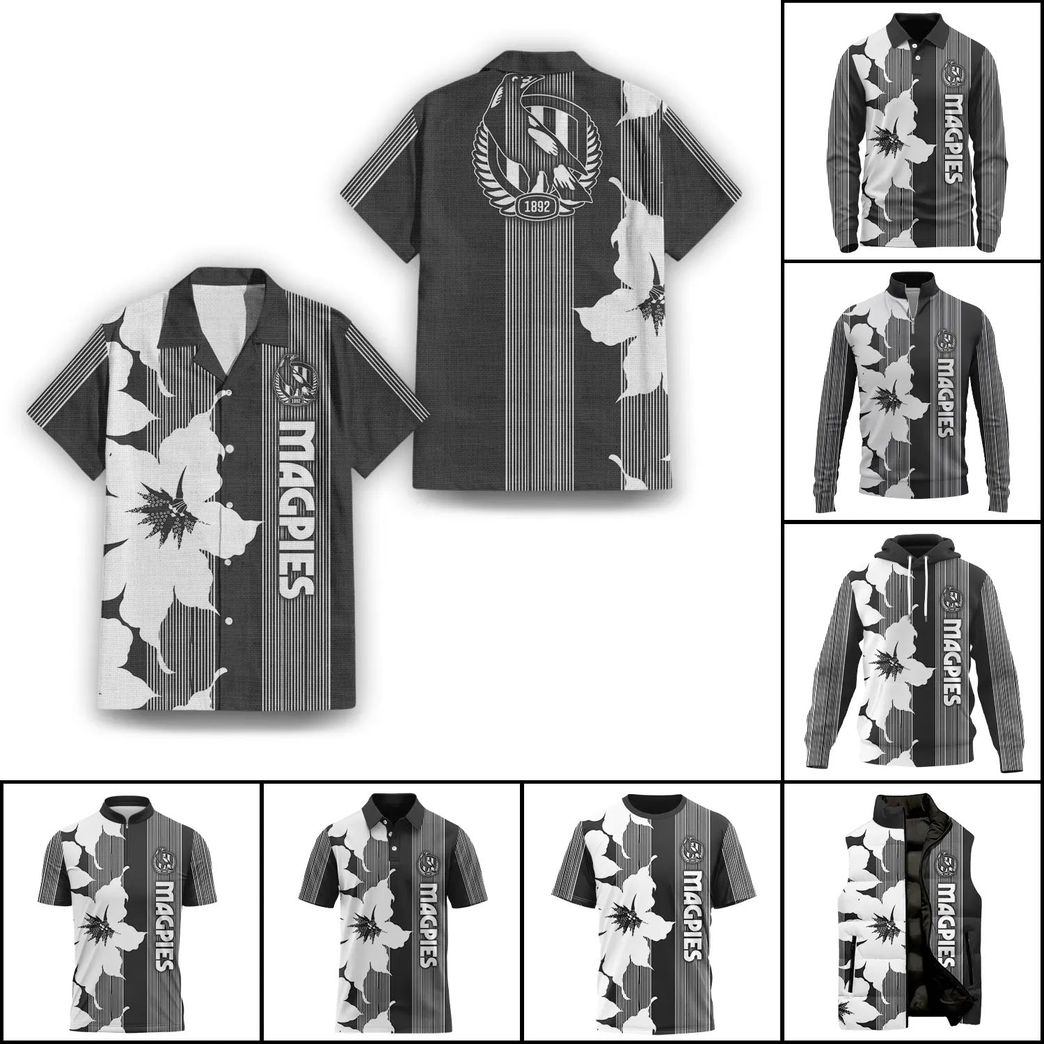 Collingwood Magpies Apparels SHW039