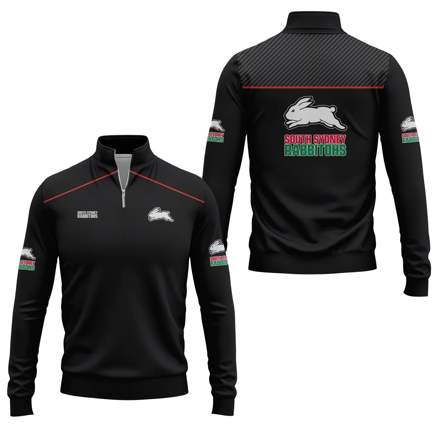 South Sydney Rabbitohs Quarter-zip Pullover SC004