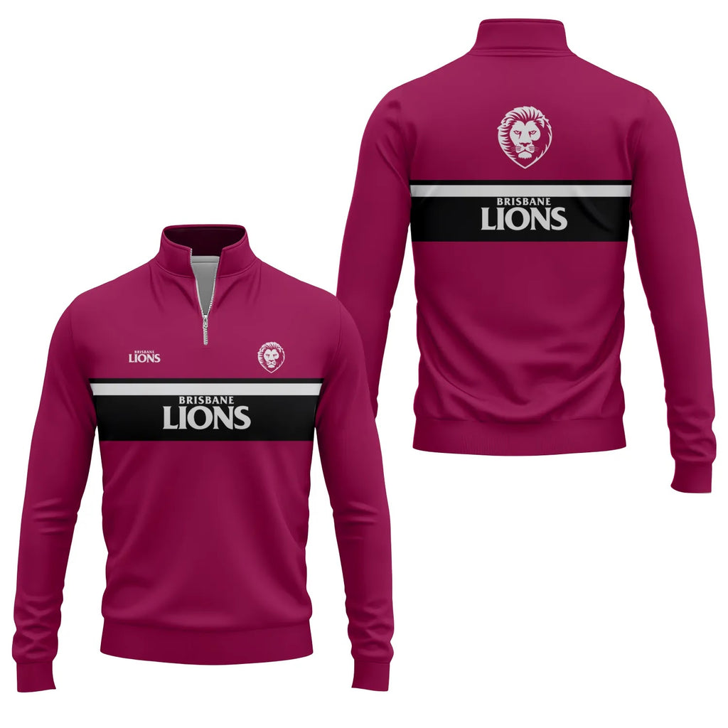 Brisbane Lions Quarter-zip Pullover SC051