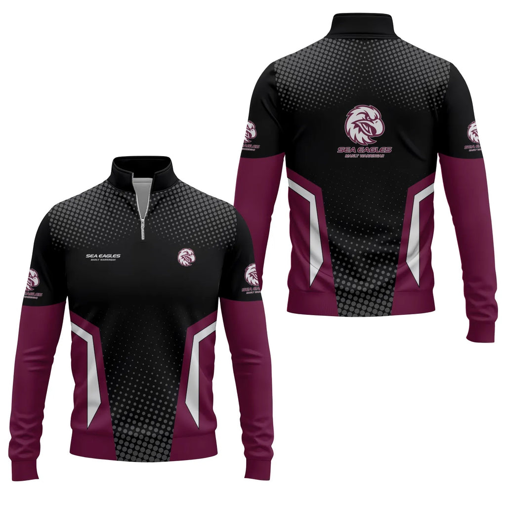 Manly Warringah Sea Eagles Quarter-zip Pullover SC032