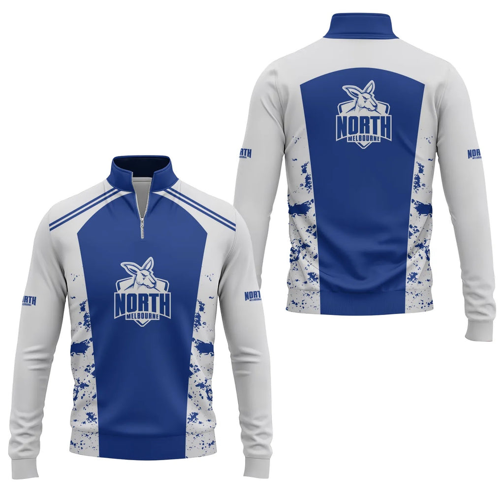 North Melbourne Kangaroos Quarter-zip Pullover SC089