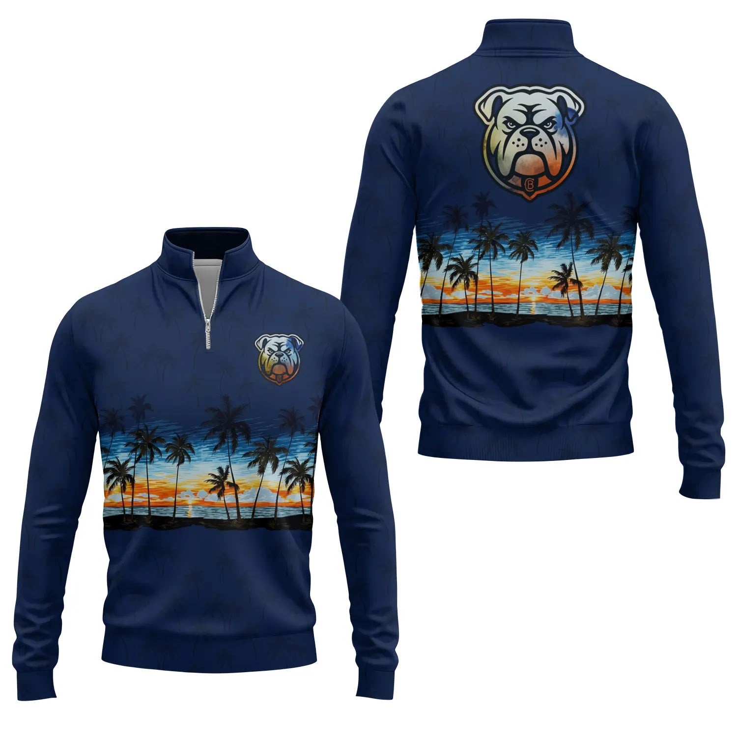 Canterbury-Bankstown Bulldogs Quarter-zip Pullover SHW017