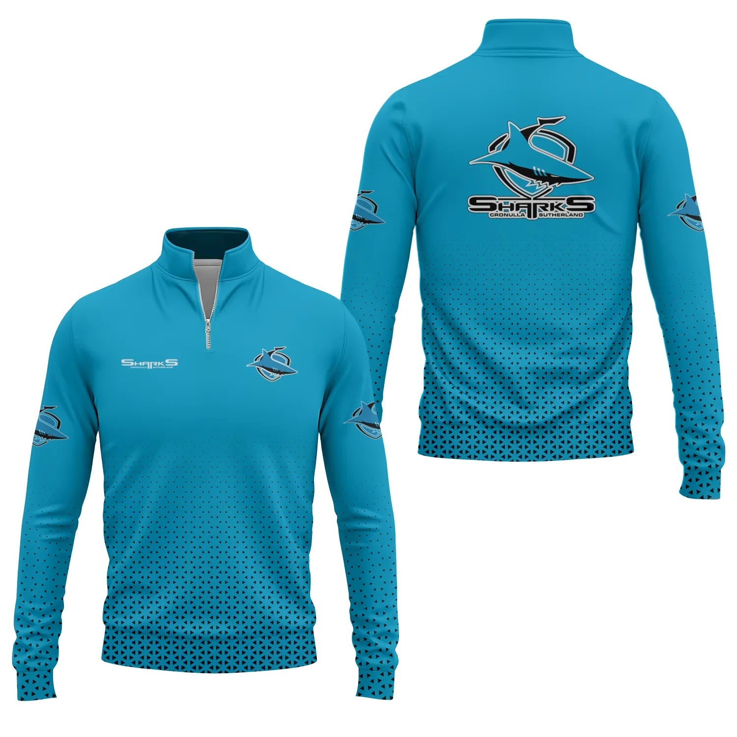 Cronulla-Sutherland Sharks Quarter-zip Pullover SC003