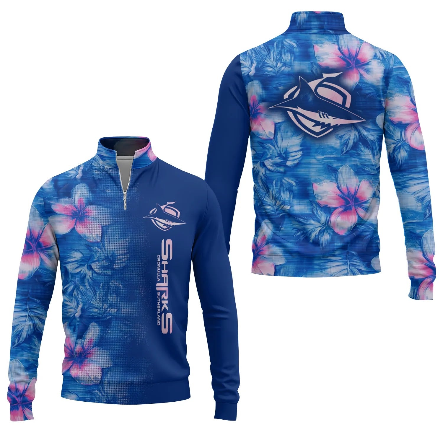 Cronulla-Sutherland Sharks Quarter-zip Pullover SHW057
