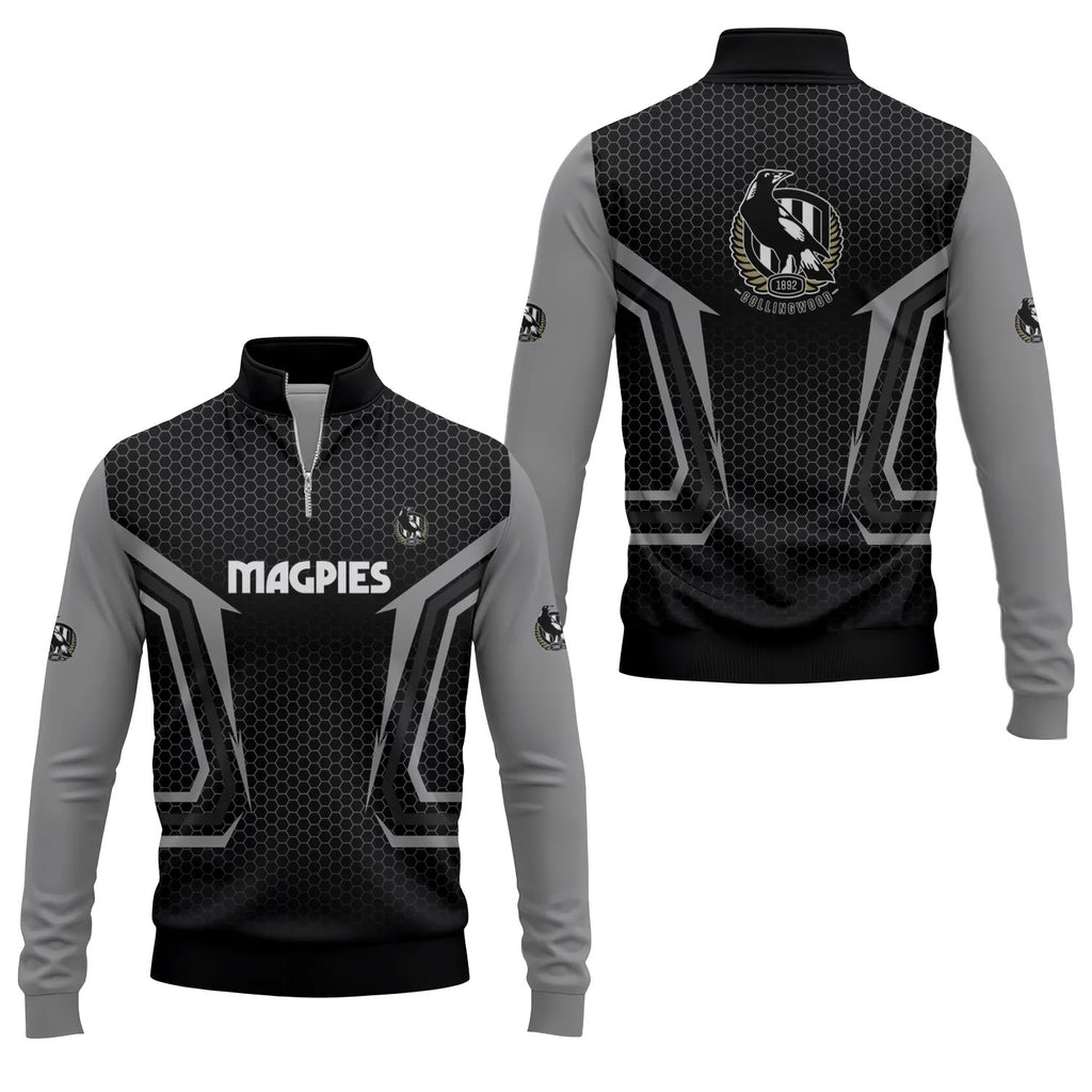 Collingwood Magpies Quarter-zip Pullover SC075