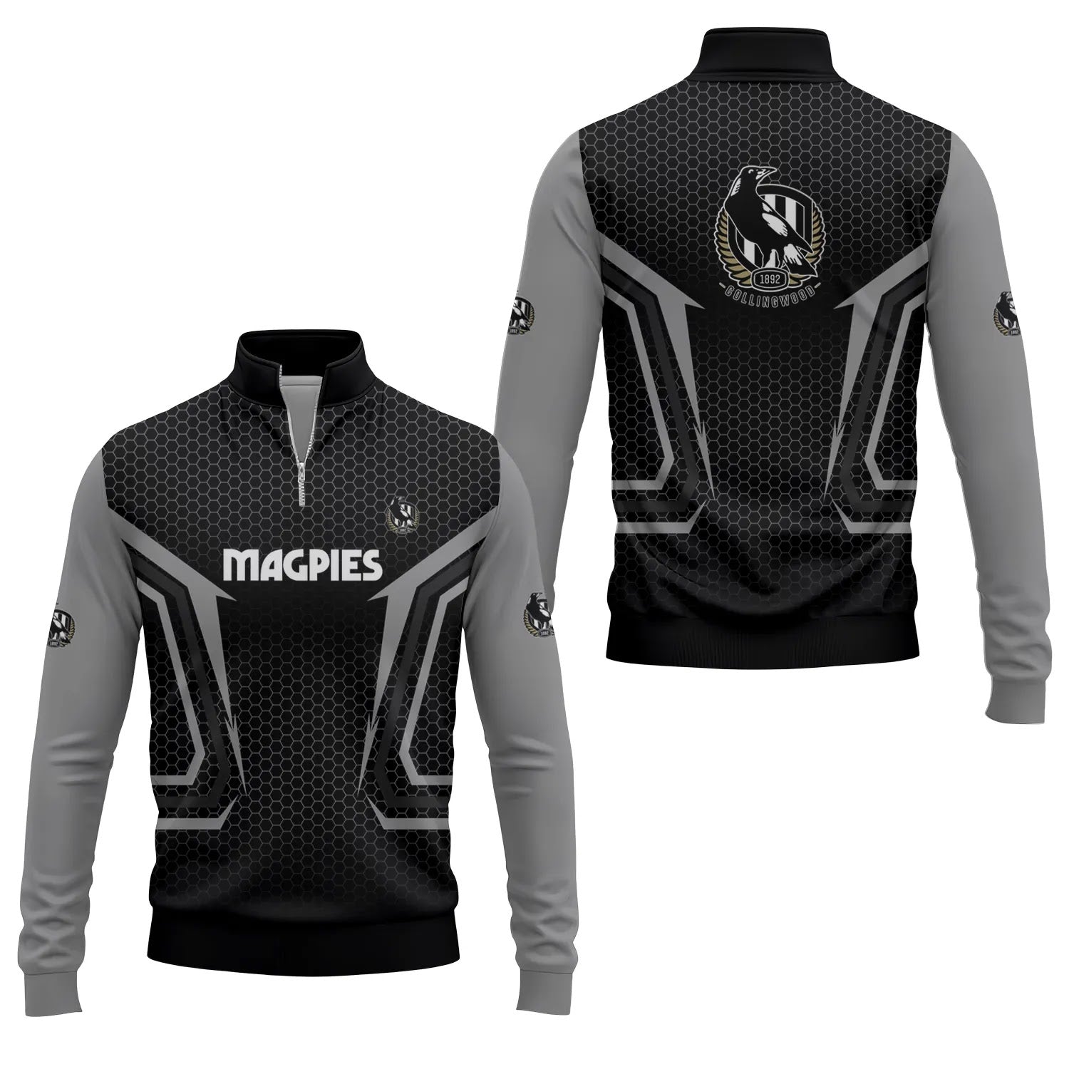 Collingwood Magpies Quarter-zip Pullover SC075