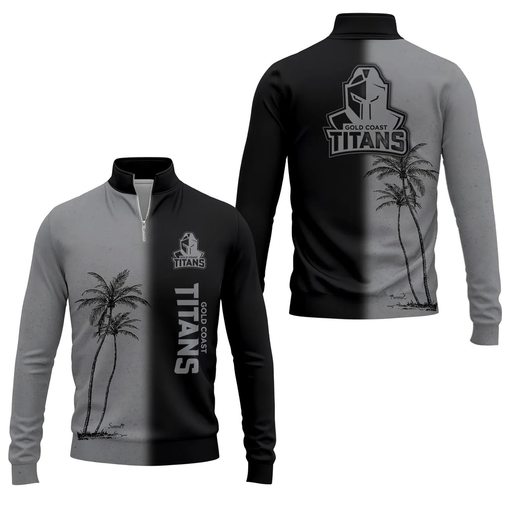 Gold Coast Titans Quarter-zip Pullover SHW037
