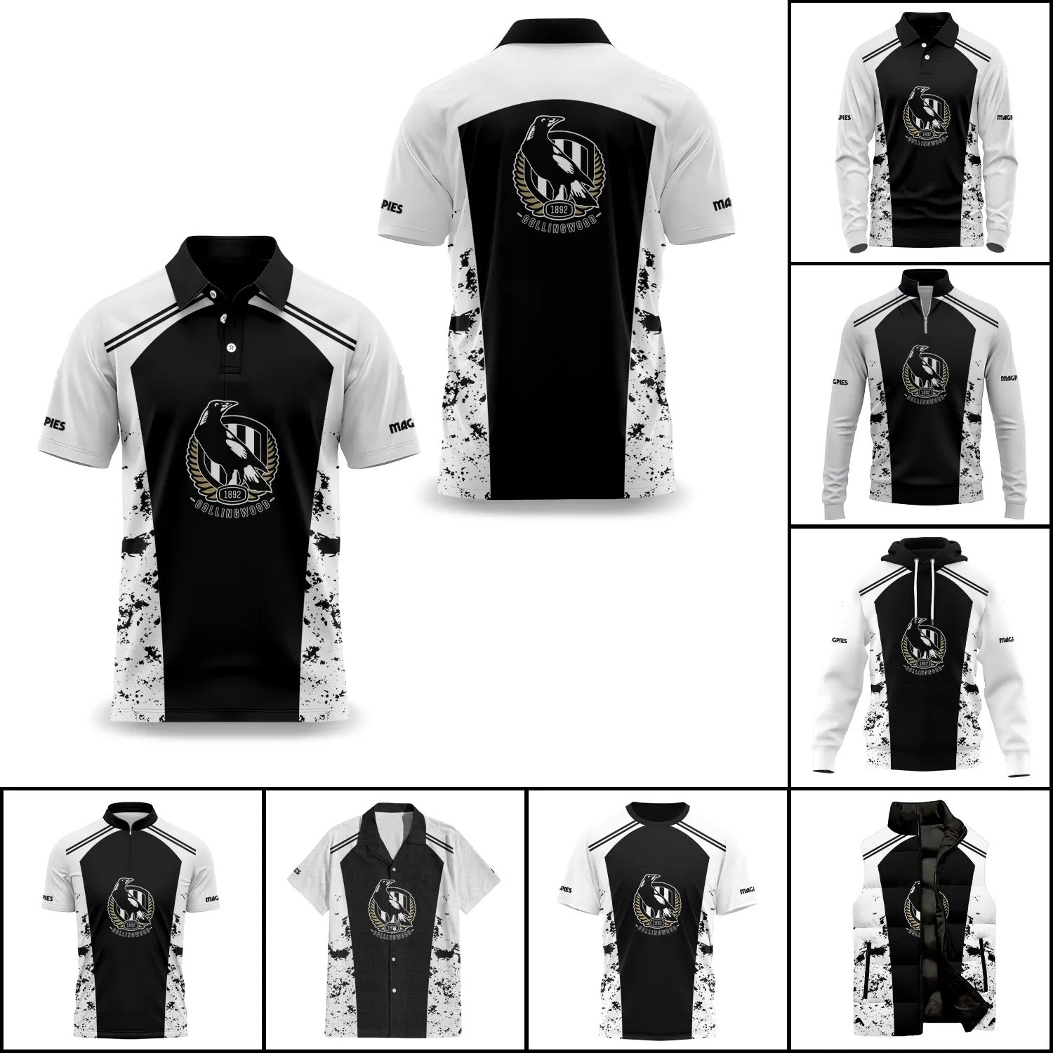 Collingwood Magpies Apparels SC089