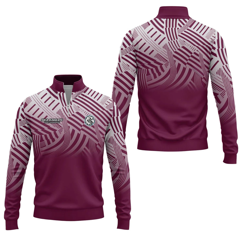 Manly Warringah Sea Eagles Quarter-zip Pullover SC121
