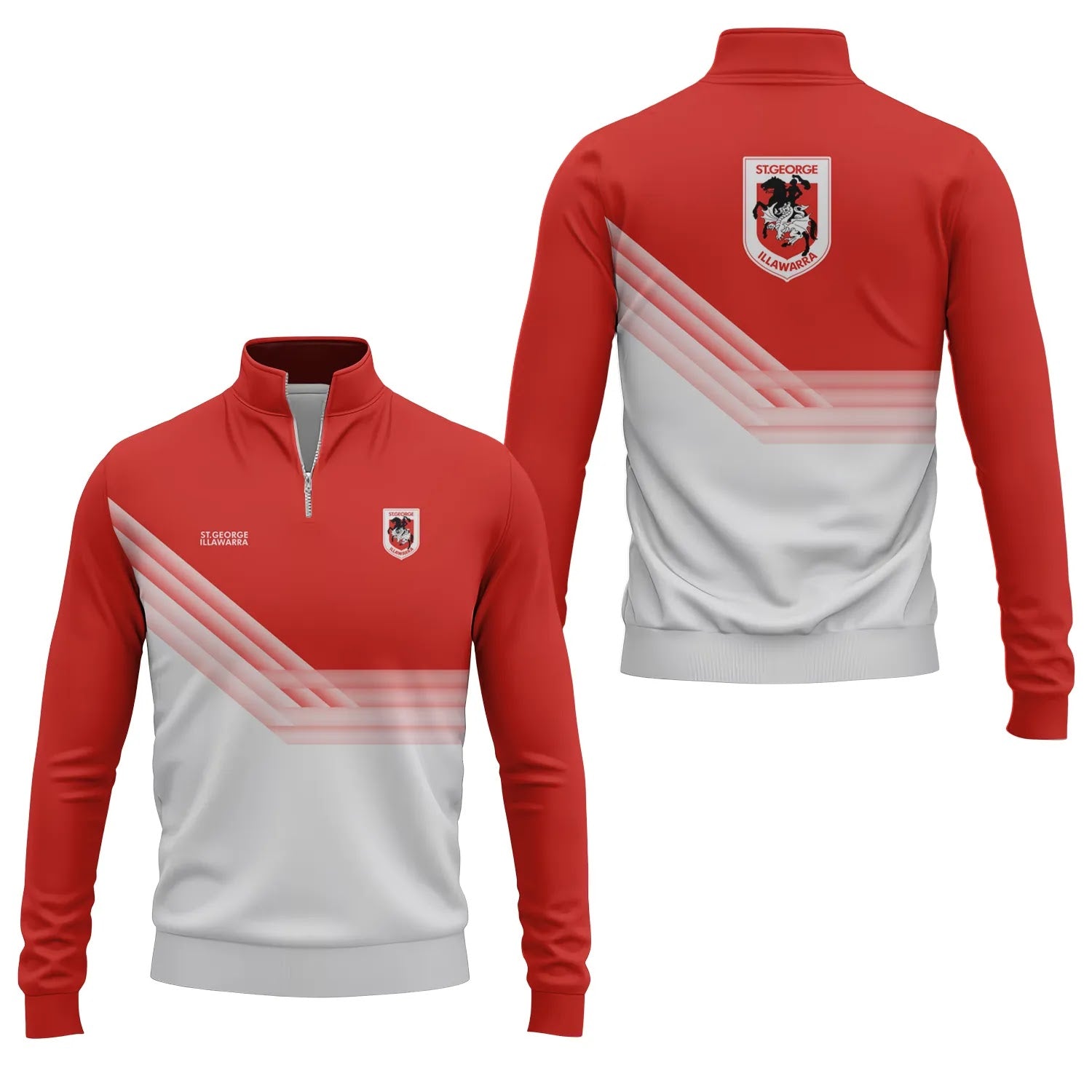 St George Illawarra Dragons Quarter-zip Pullover SC106