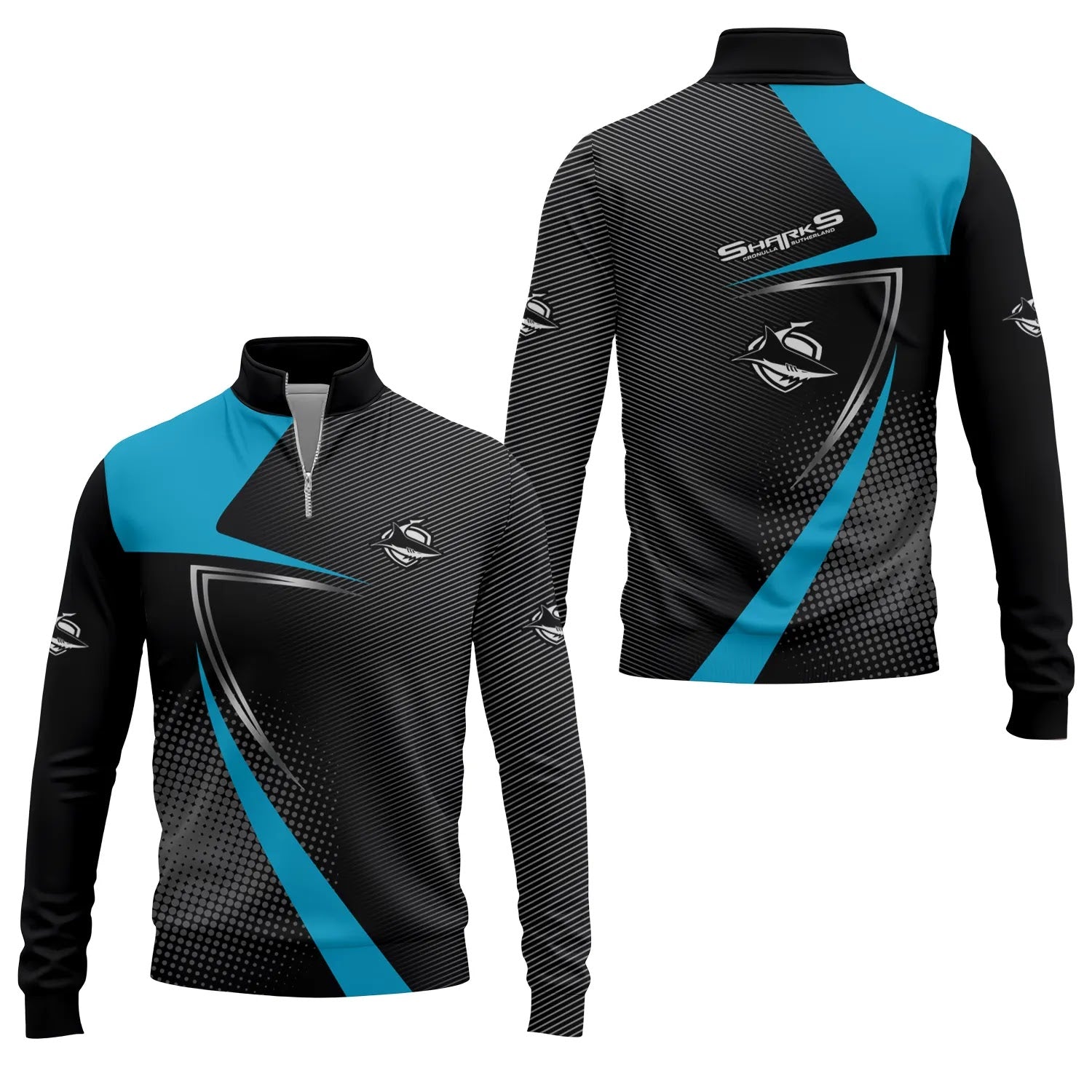 Cronulla-Sutherland Sharks Quarter-zip Pullover SC059