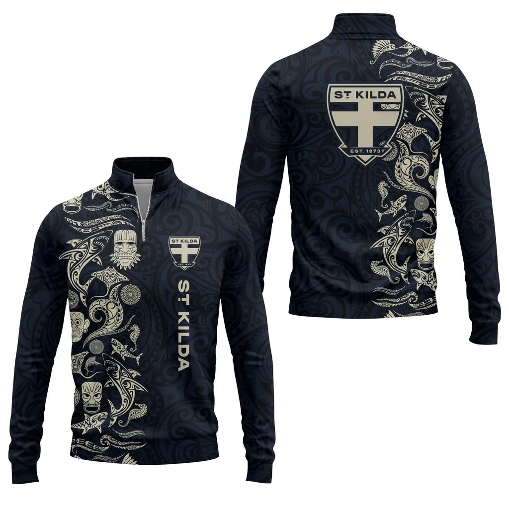 St Kilda Saints Quarter-zip Pullover SHW033