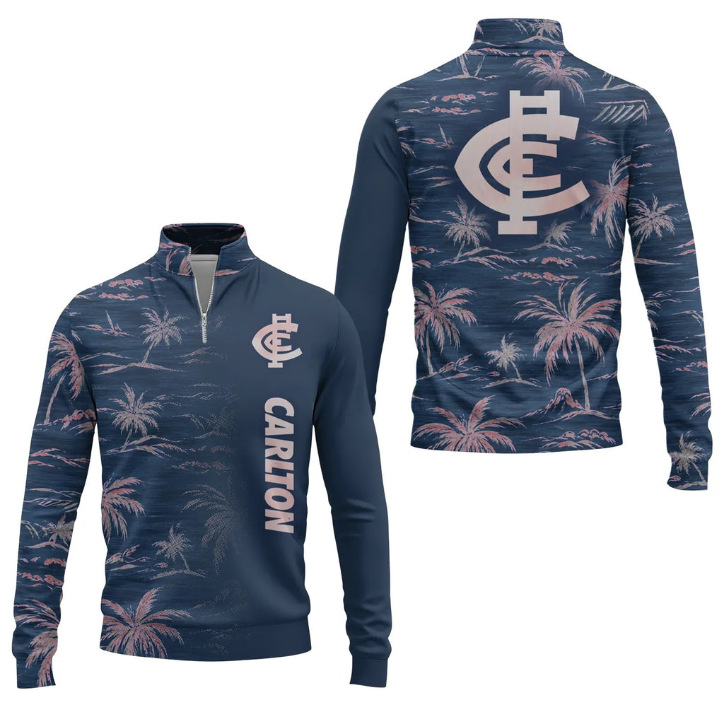 Carlton Blues Quarter-zip Pullover SHW013