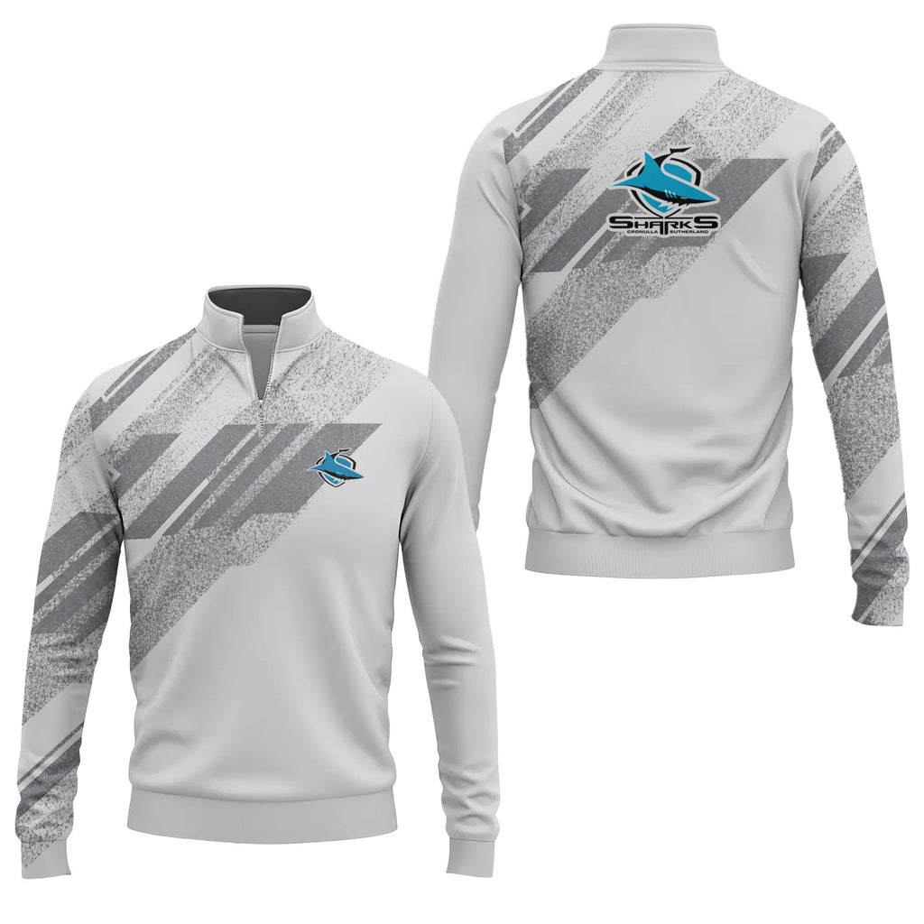 Cronulla-Sutherland Sharks Quarter-zip Pullover SC105