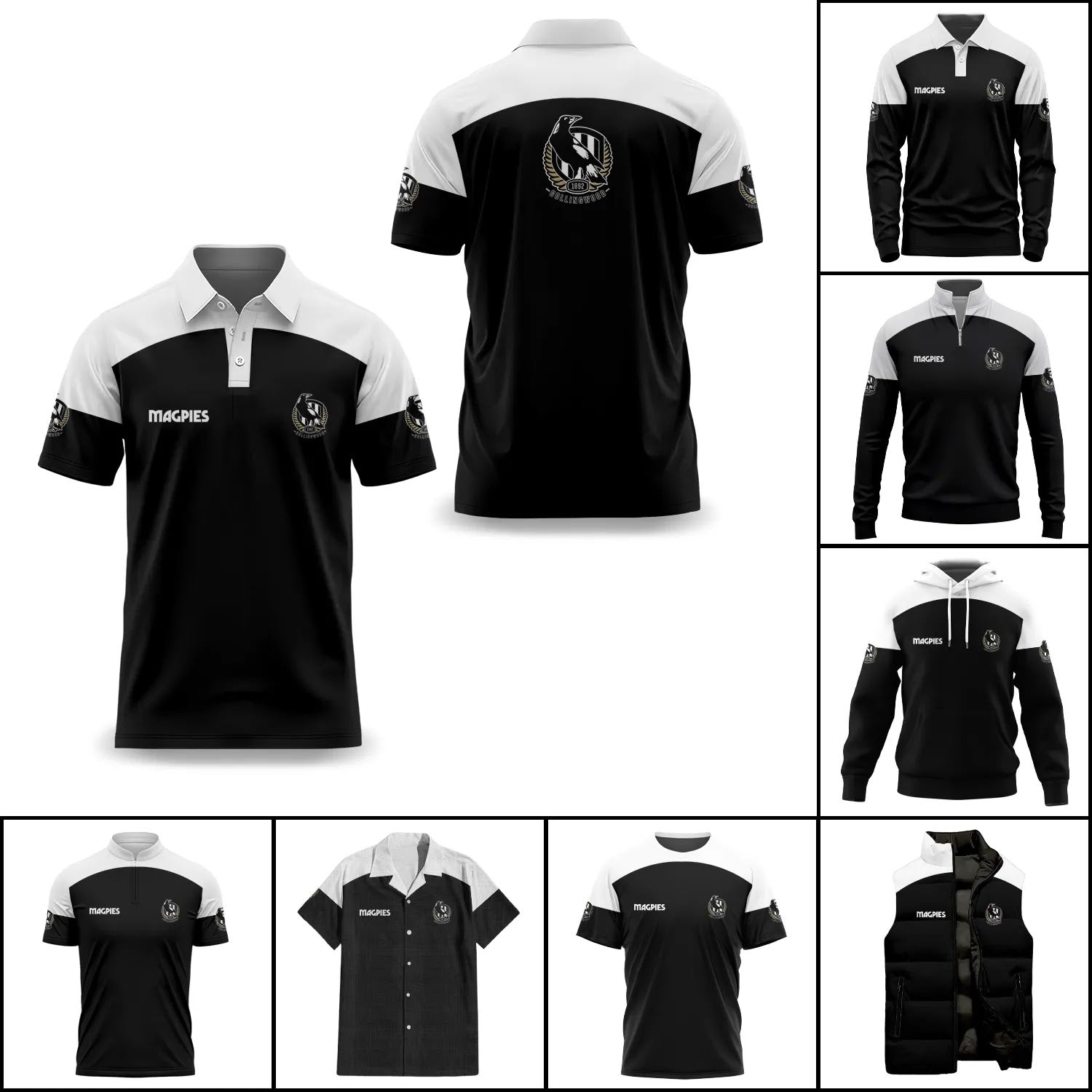 Collingwood Magpies Apparels SC087