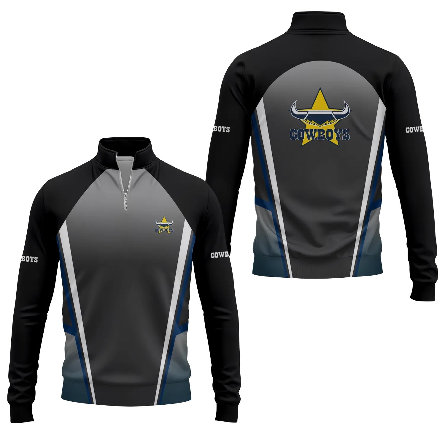 North Queensland Cowboys Quarter-zip Pullover SC037