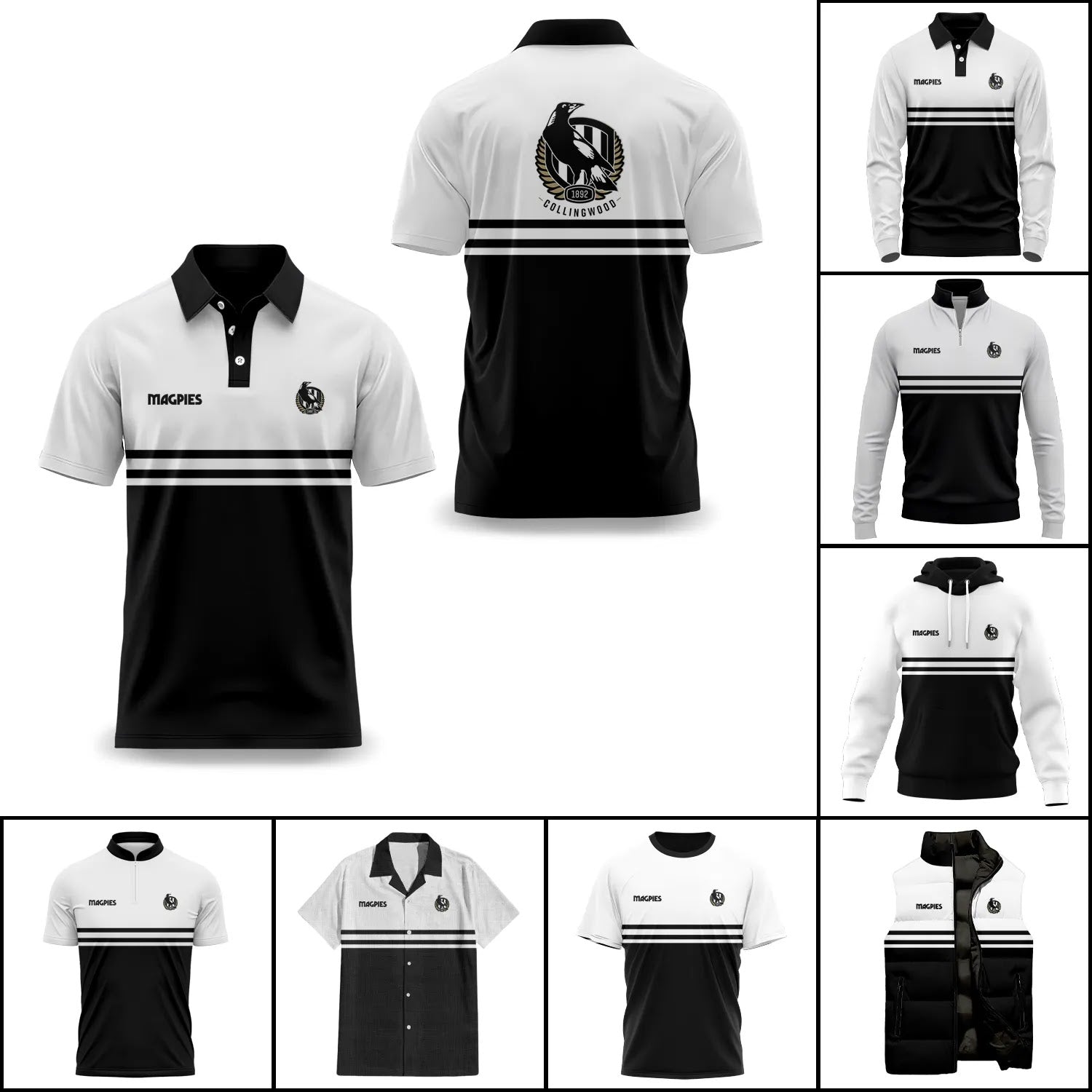 Collingwood Magpies Apparels SC015