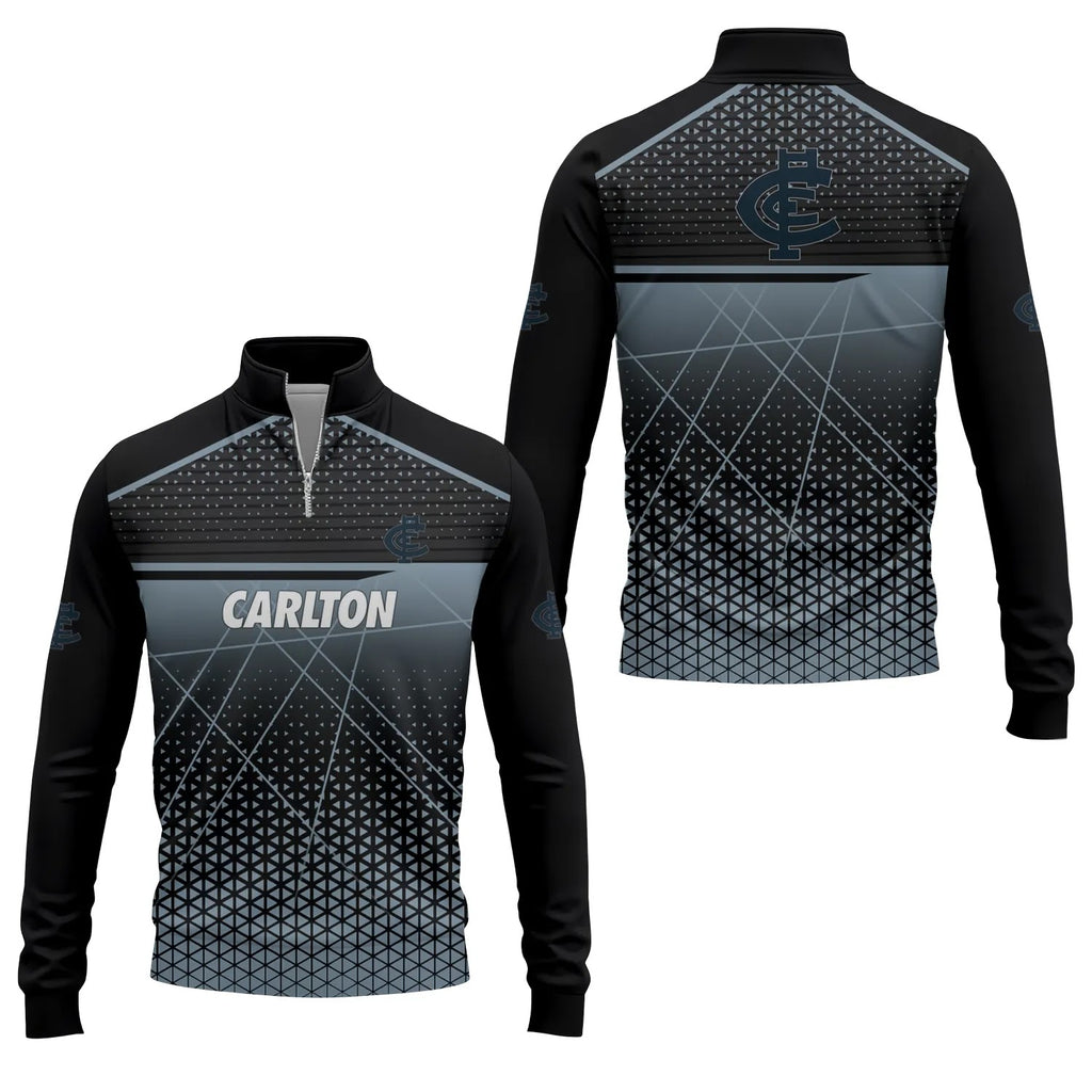 Carlton Blues Quarter-zip Pullover SC047
