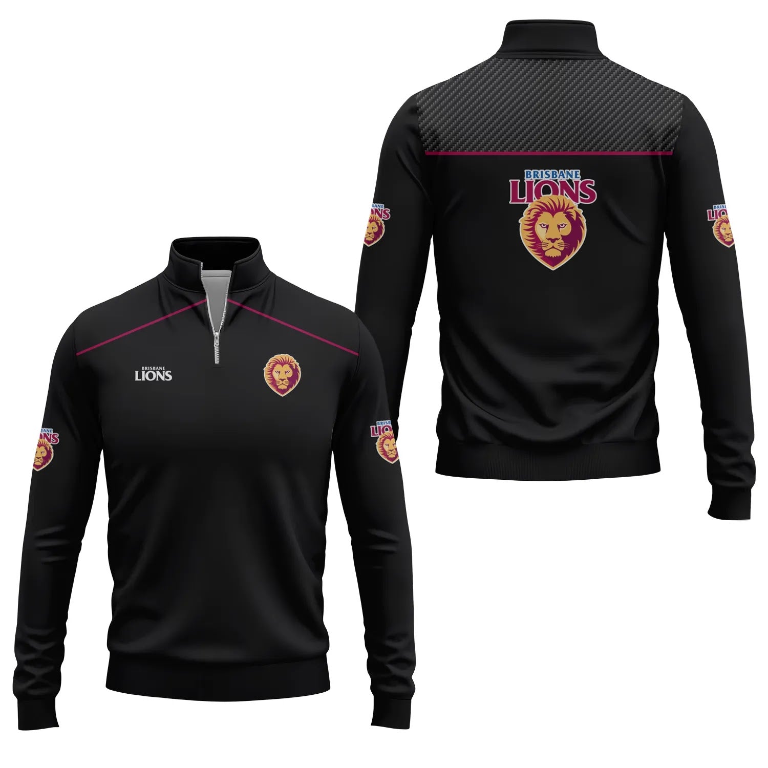 Brisbane Lions Quarter-zip Pullover SC004