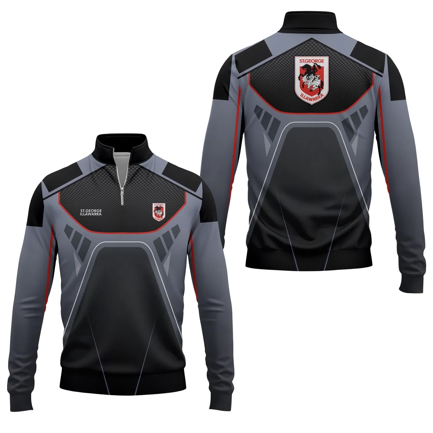 St George Illawarra Dragons Quarter-zip Pullover SC088
