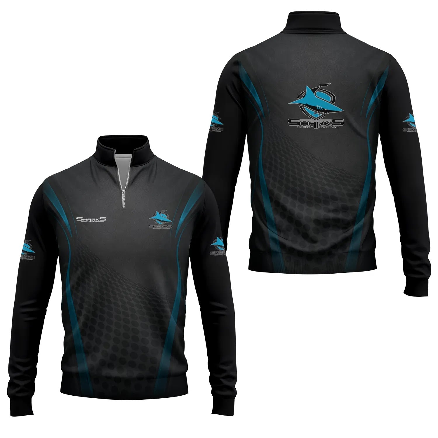 Cronulla-Sutherland Sharks Quarter-zip Pullover SC056