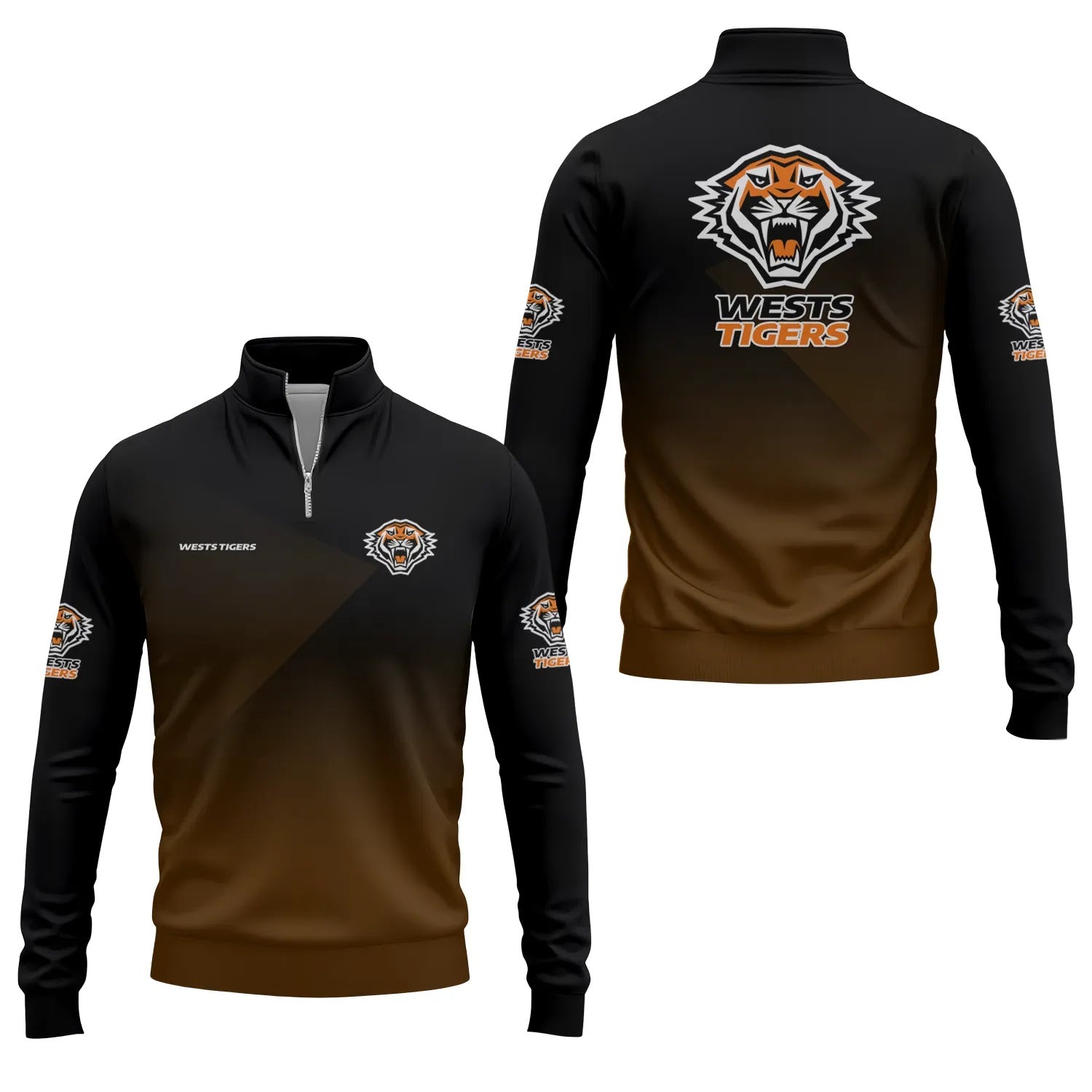 Wests Tigers Quarter-zip Pullover SC012
