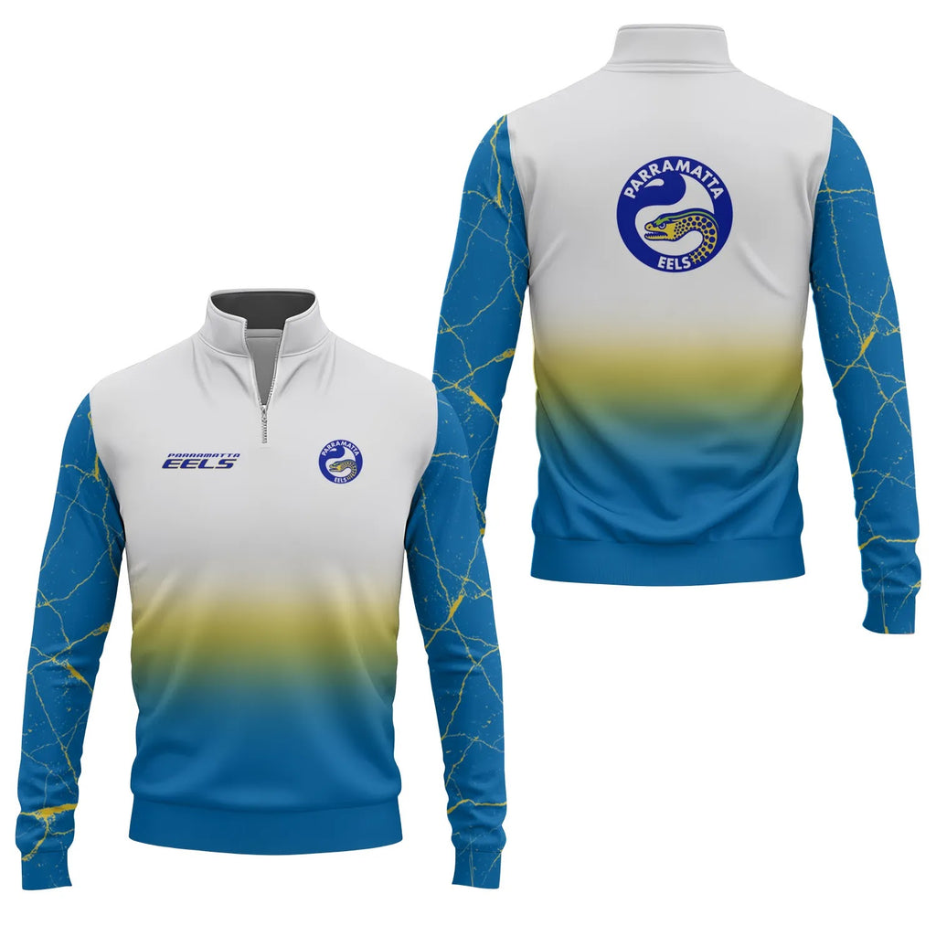 Parramatta Eels Quarter-zip Pullover SC120