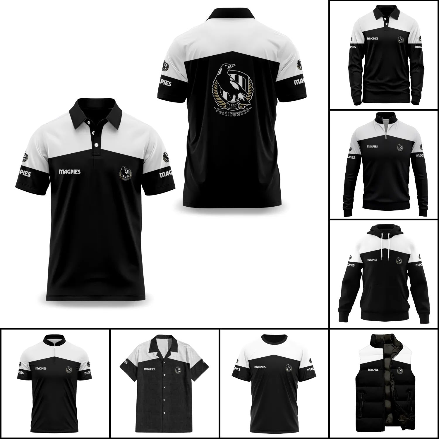 Collingwood Magpies Apparels SC031