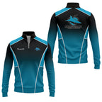 Cronulla-Sutherland Sharks Quarter-zip Pullover SC019