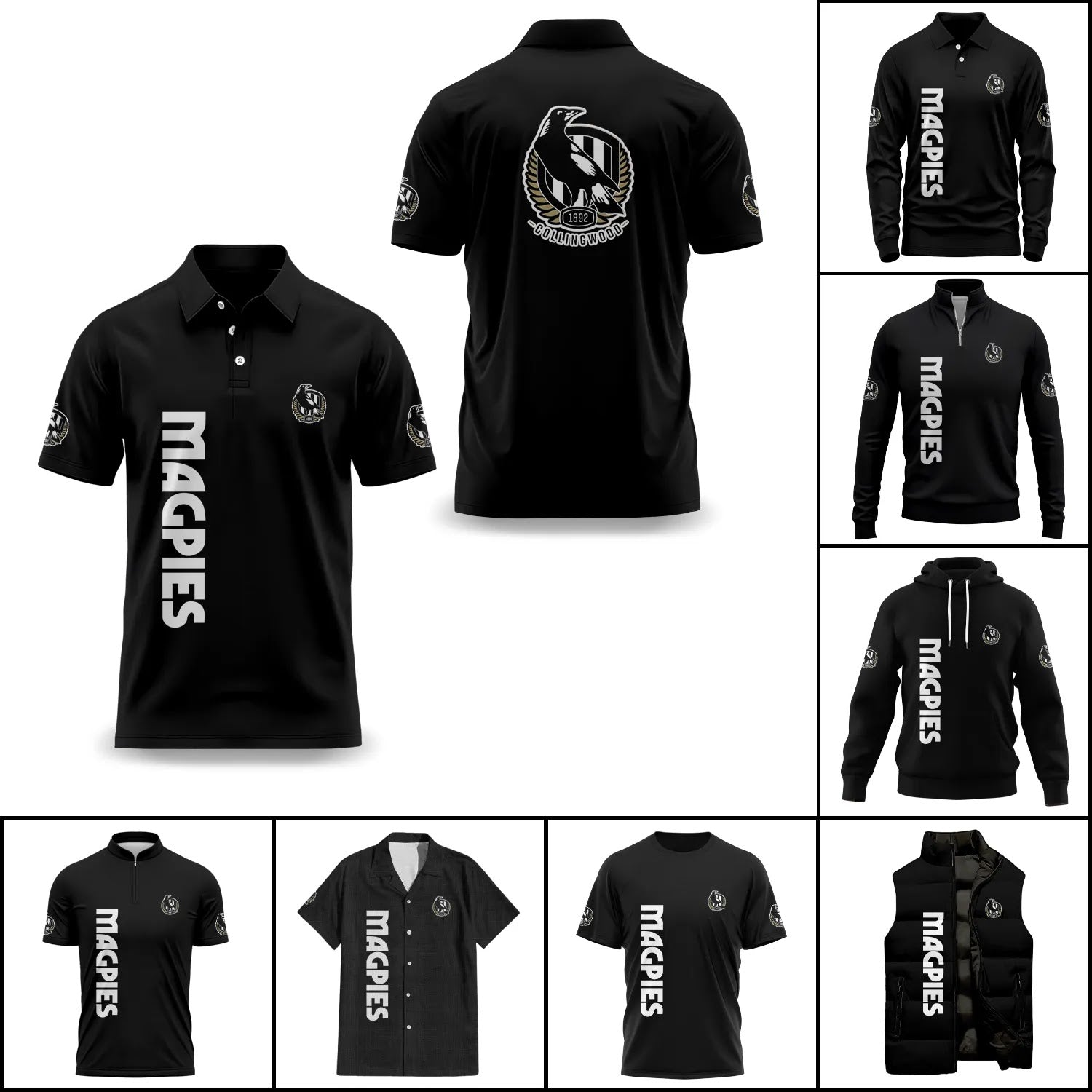 Collingwood Magpies Apparels SC013