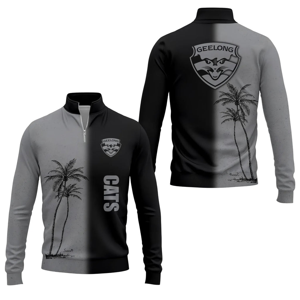 Geelong Cats Quarter-zip Pullover SHW037
