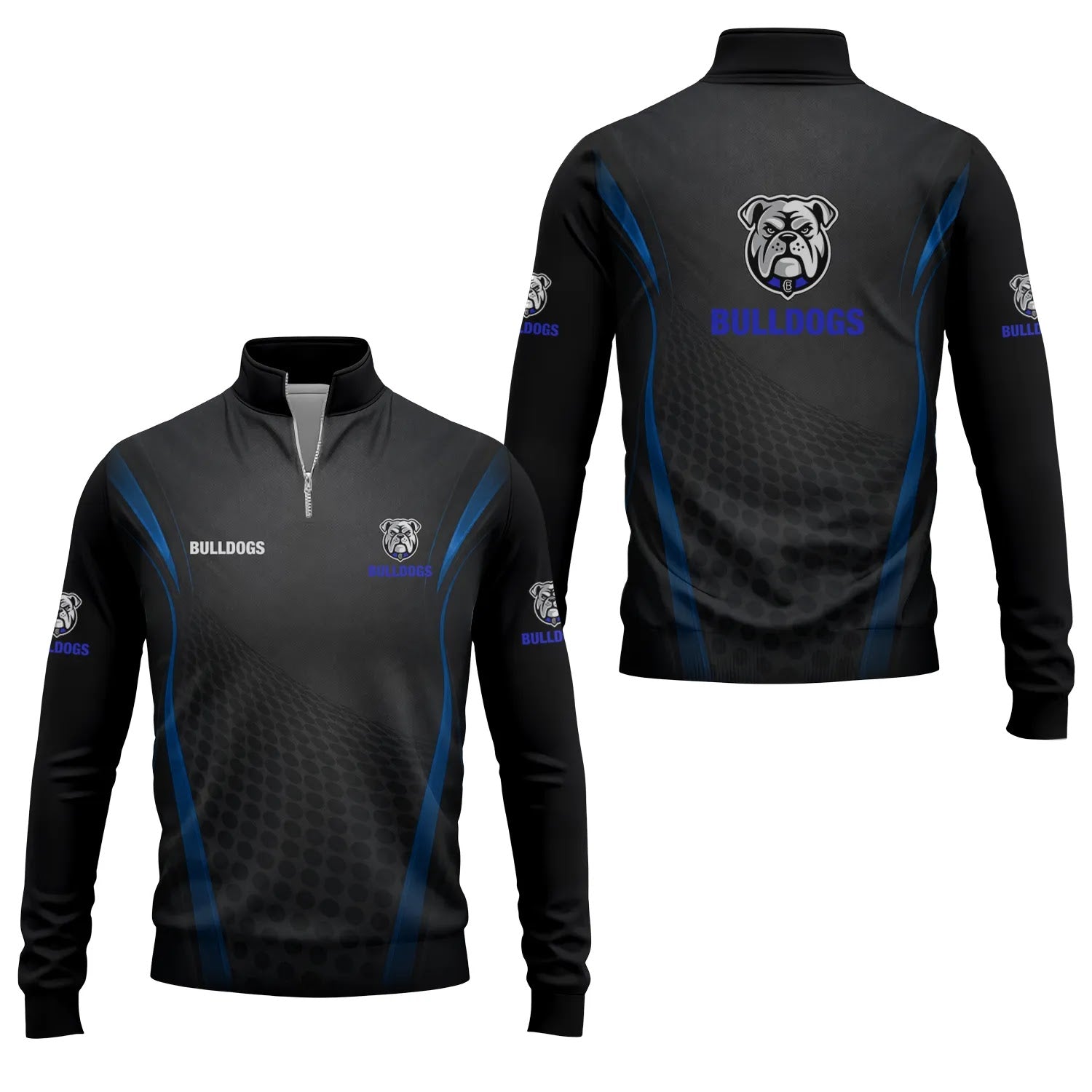 Canterbury-Bankstown Bulldogs Quarter-zip Pullover SC056