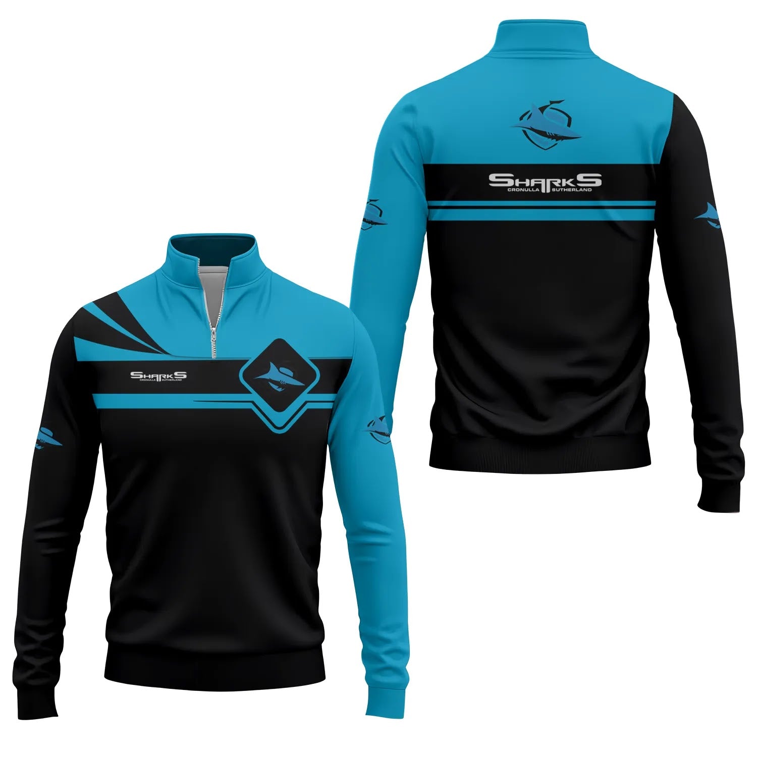 Cronulla-Sutherland Sharks Quarter-zip Pullover SC066