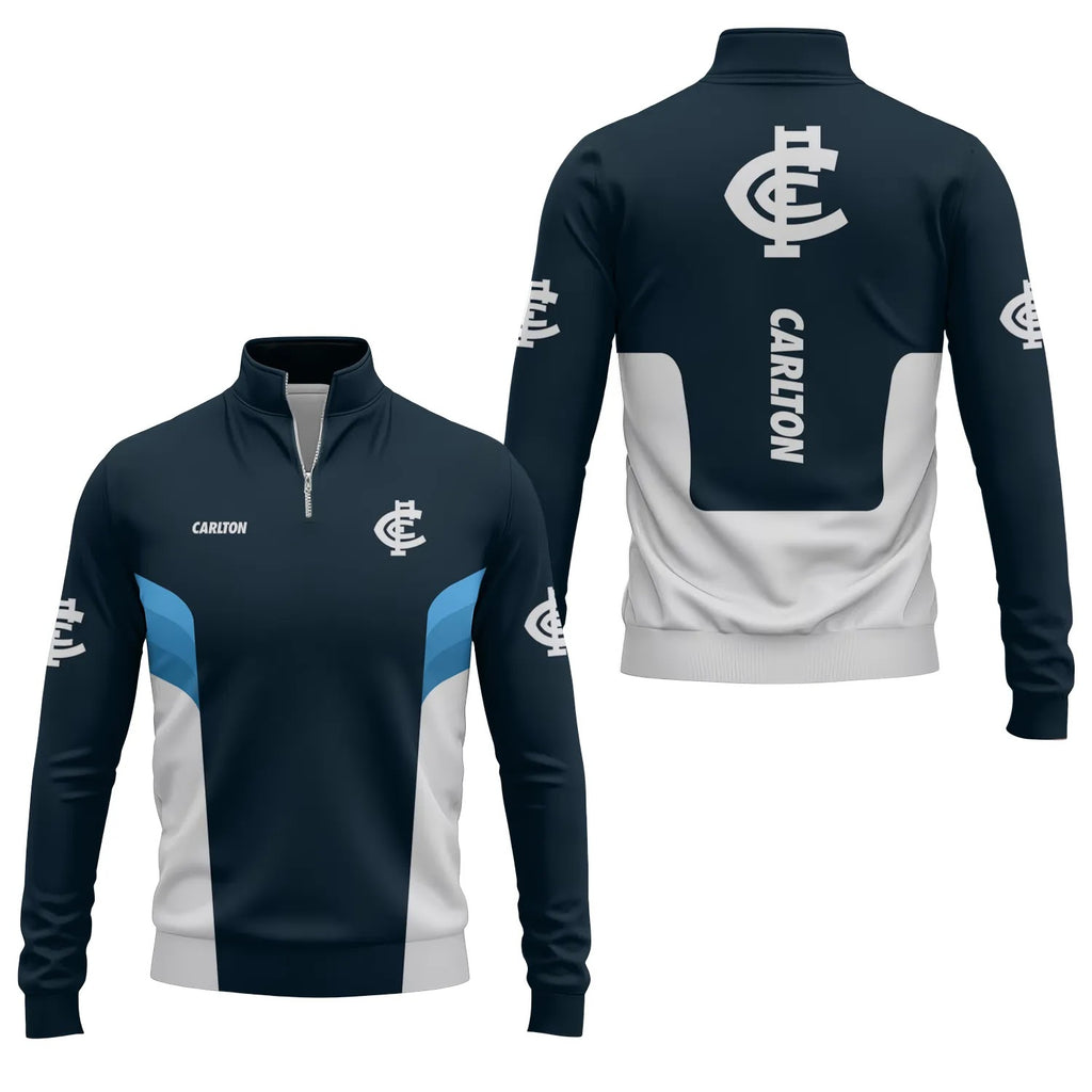 Carlton Blues Quarter-zip Pullover SC043