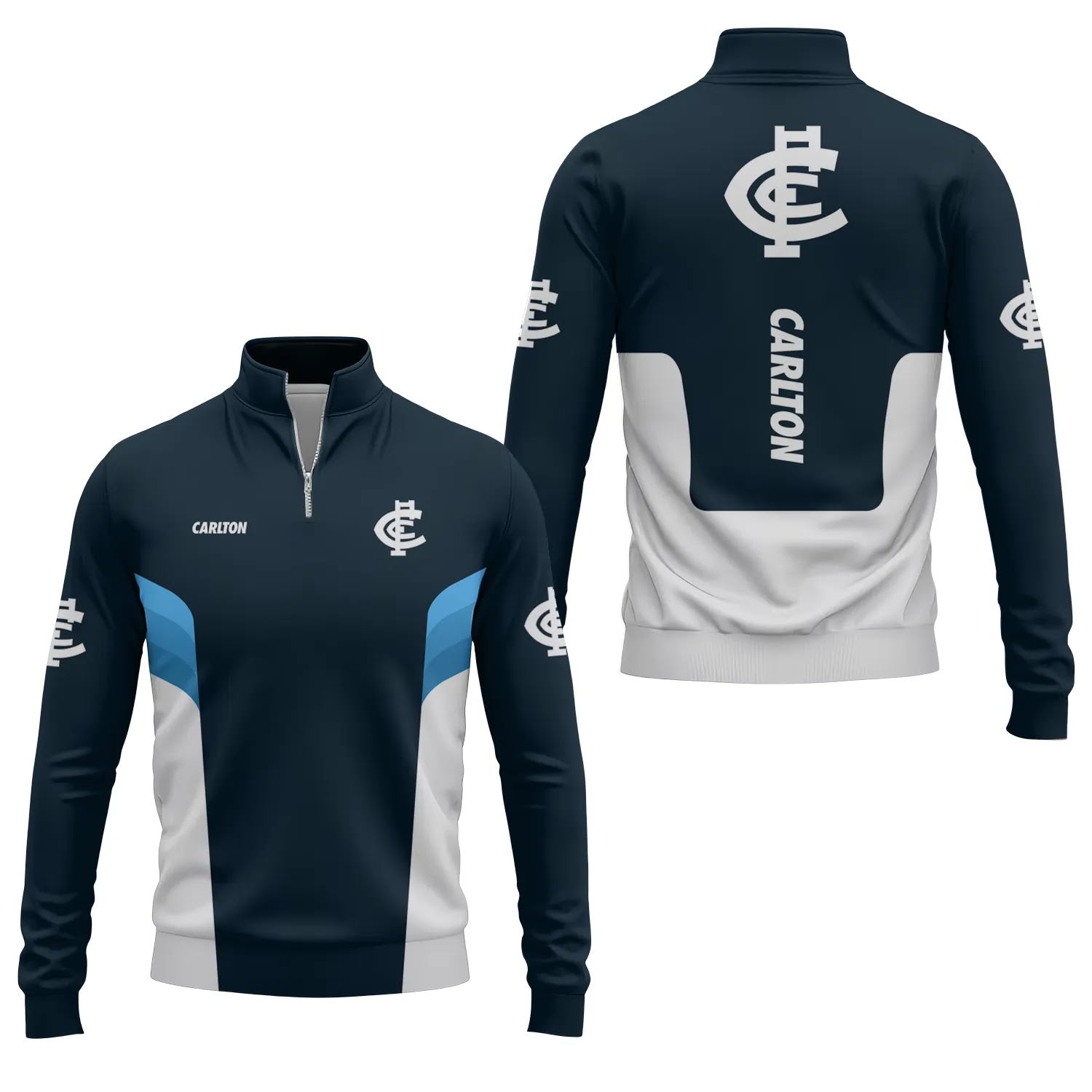 Carlton Blues Quarter-zip Pullover SC043
