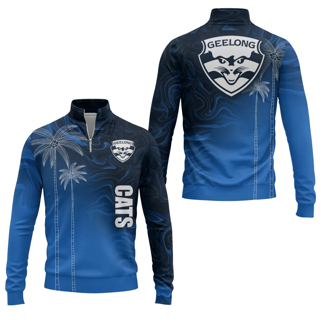 Geelong Cats Quarter-zip Pullover SHW070