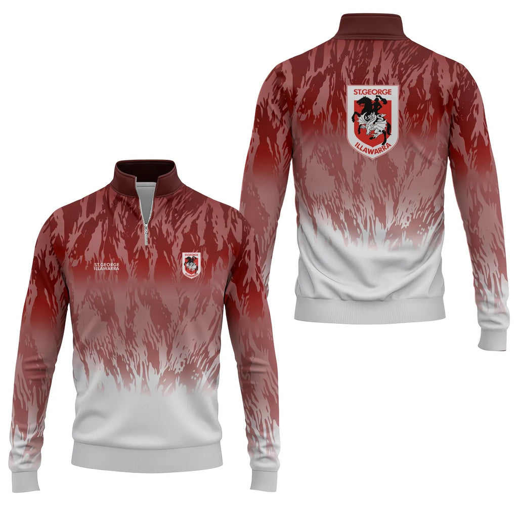 St George Illawarra Dragons Quarter-zip Pullover SC069