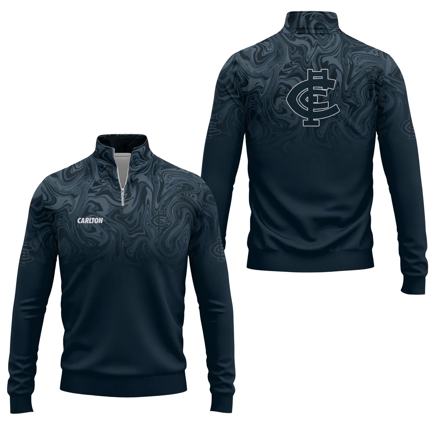 Carlton Blues Quarter-zip Pullover SC091
