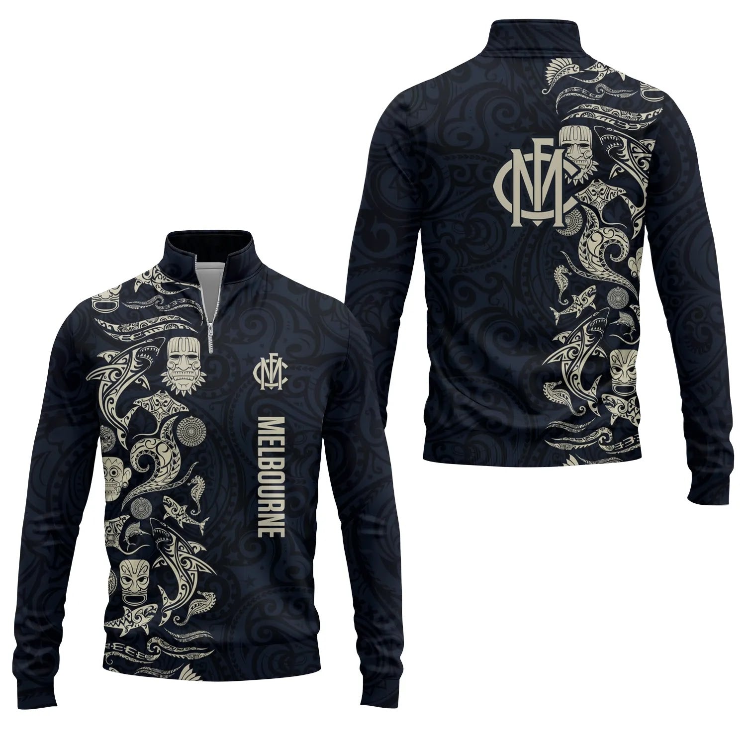 Melbourne Demons Quarter-zip Pullover SHW033