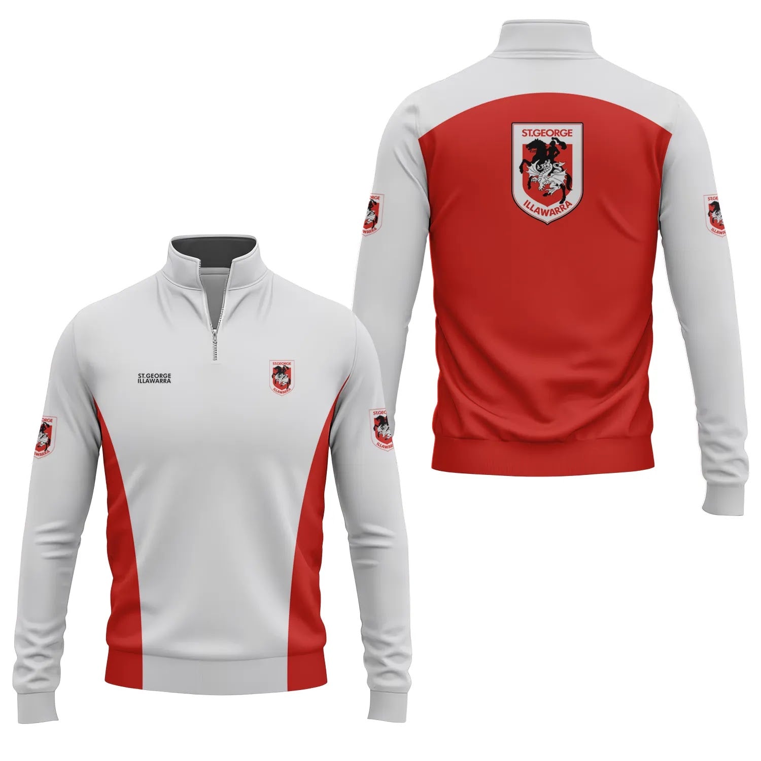 St George Illawarra Dragons Quarter-zip Pullover SC044
