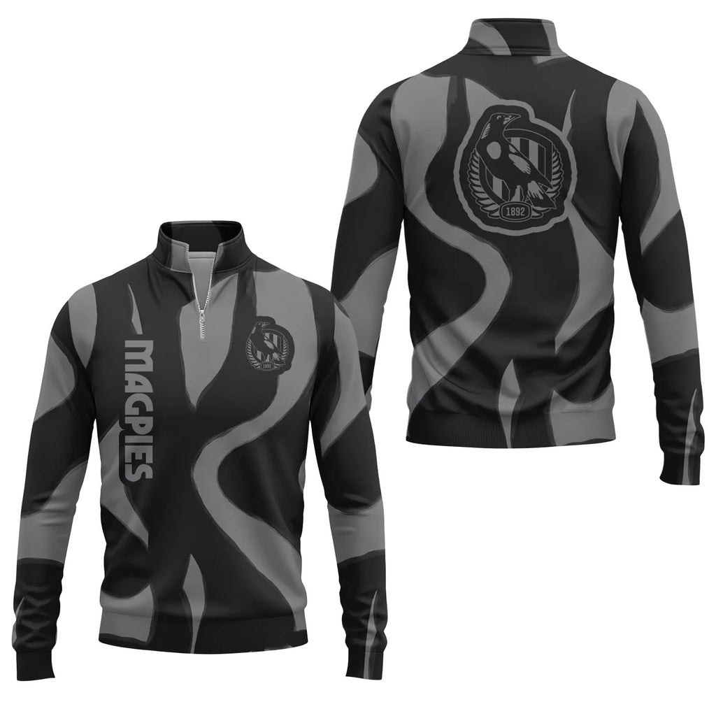 Collingwood Magpies Quarter-zip Pullover SHW068