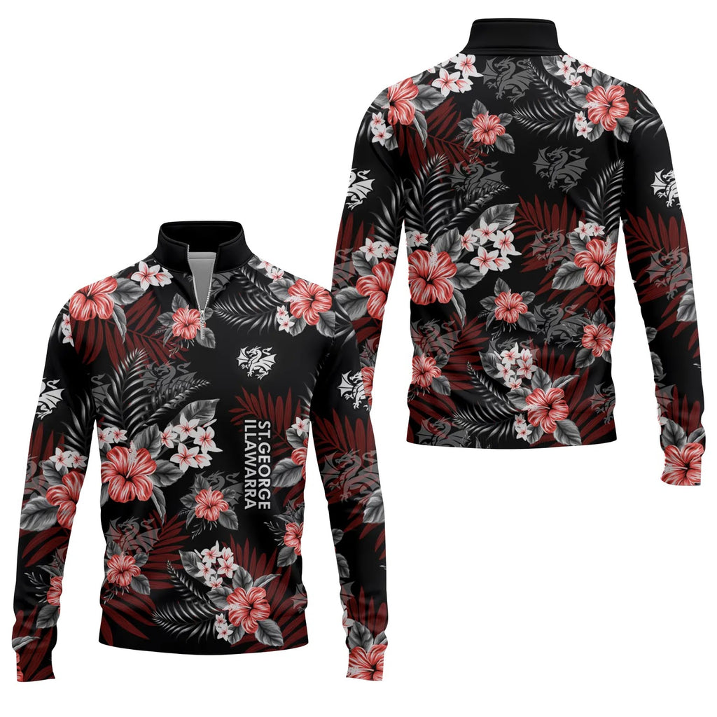 St George Illawarra Dragons Quarter-zip Pullover SC054