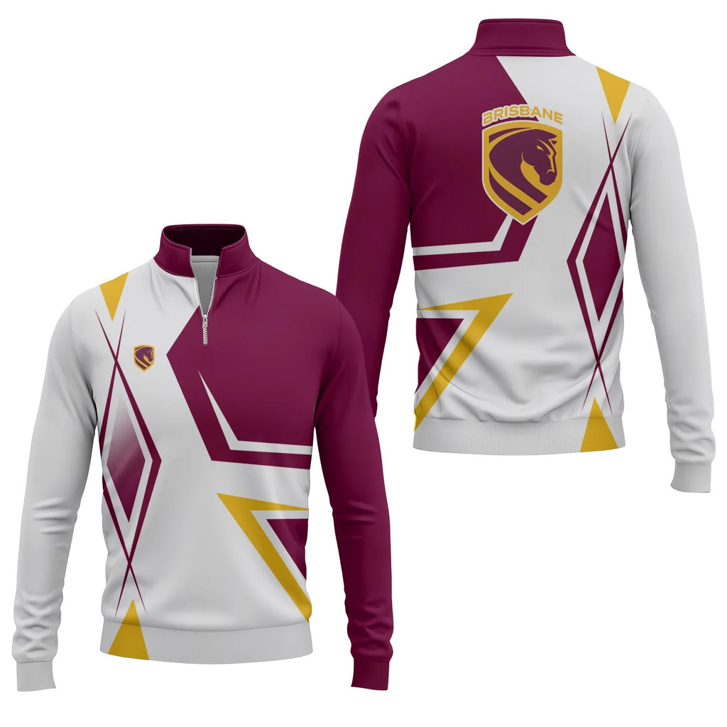Brisbane Broncos Quarter-zip Pullover SC080